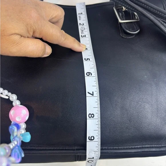 Coach Vintage Legacy Compartment Tote 9163 (Purse Shoulder Bag) Black Leather - Picture 7 of 9